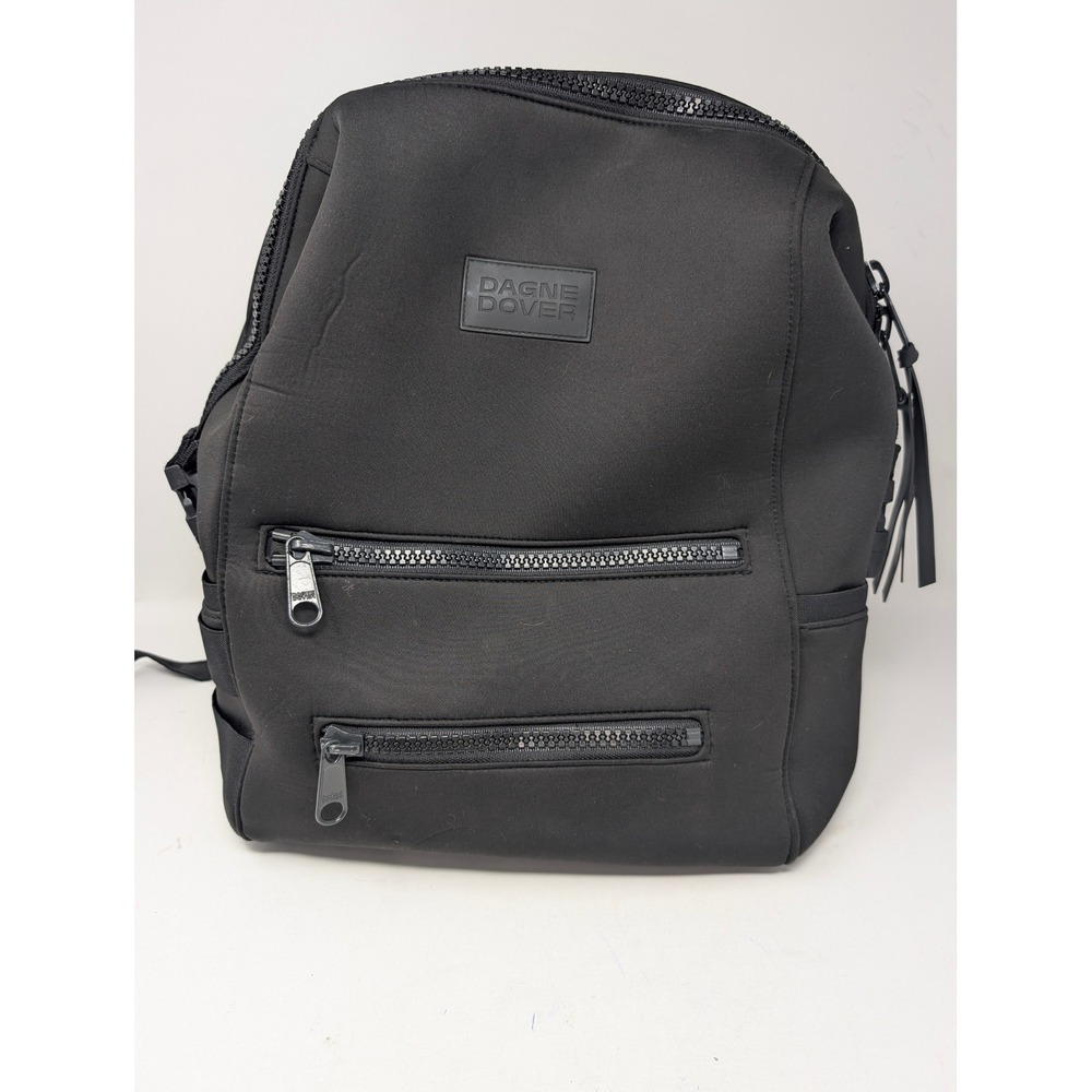 Dagne Dover Dakota Backpack Onyx Black Neoprene Travel Work Bag